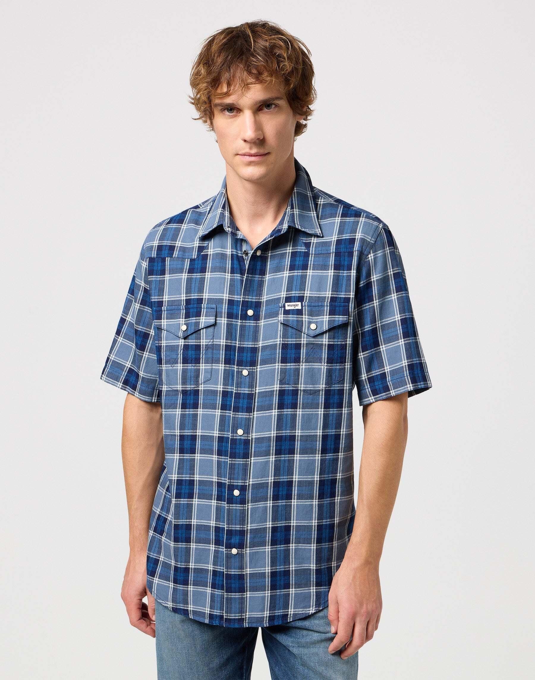 Image of Hemden Western Shirt Unisex Marine S