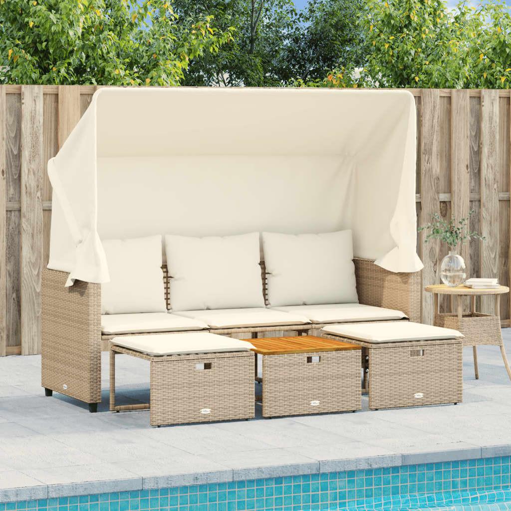 VidaXL Gartensofa poly-rattan  
