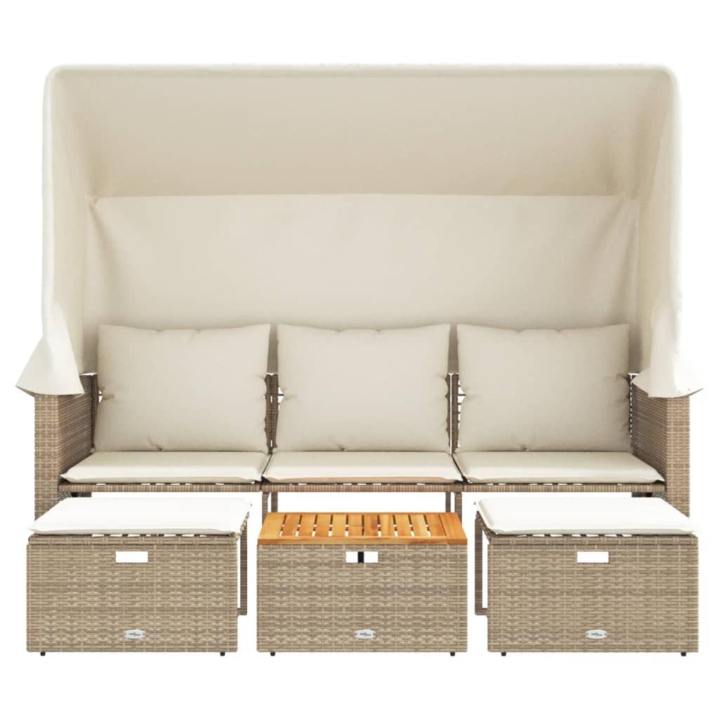 VidaXL Gartensofa poly-rattan  