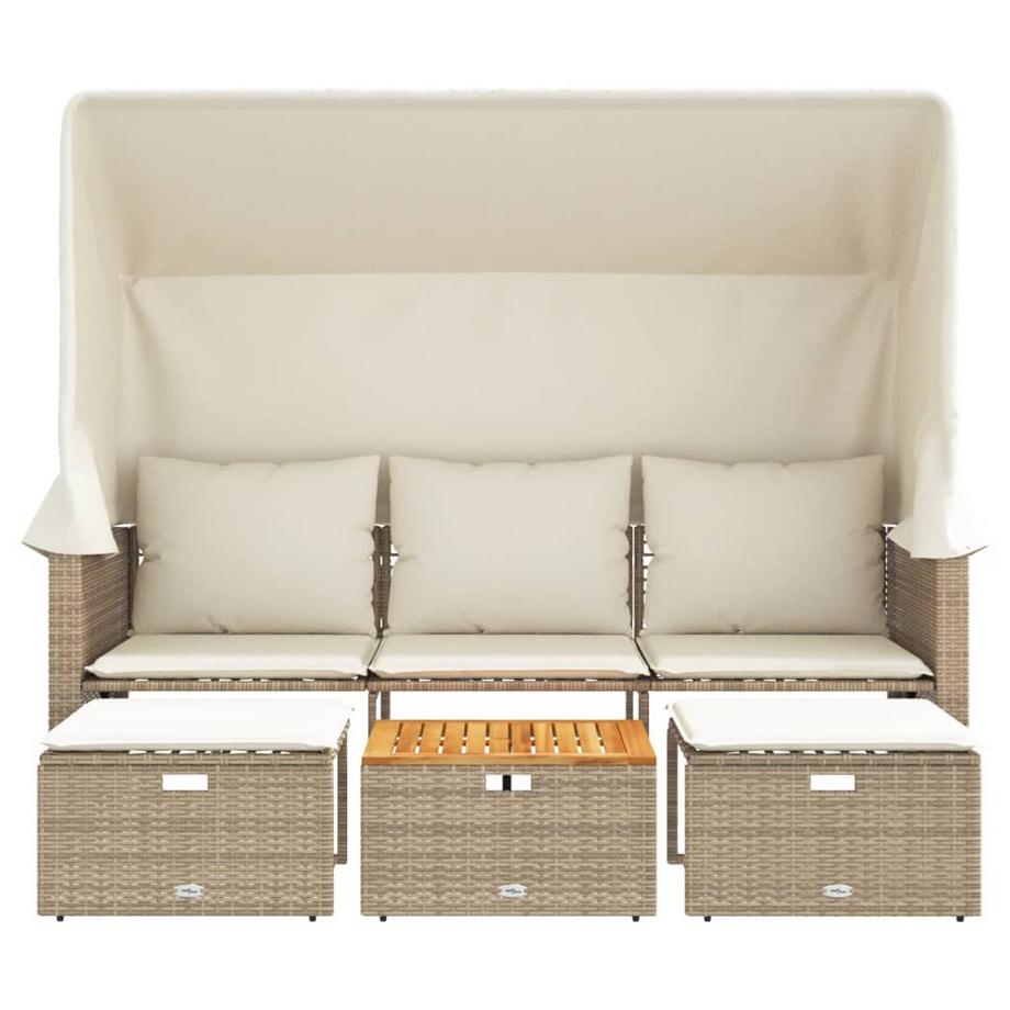 VidaXL Gartensofa poly-rattan  