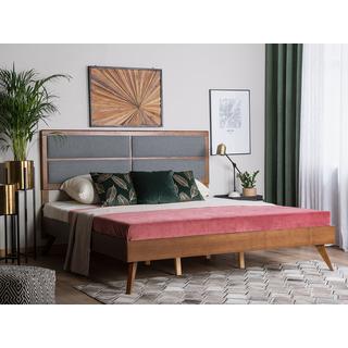 Beliani Bett mit Lattenrost aus MDF-Platte Retro POISSY  