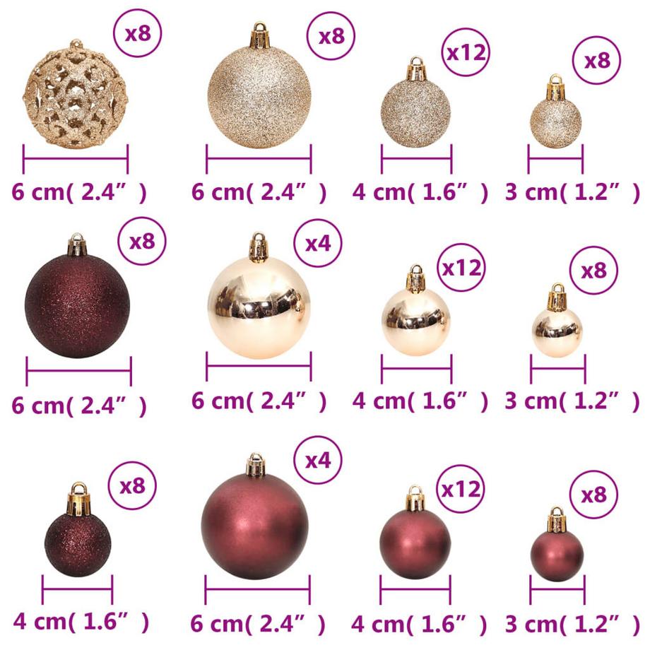 VidaXL Boule de noël polystyrène  
