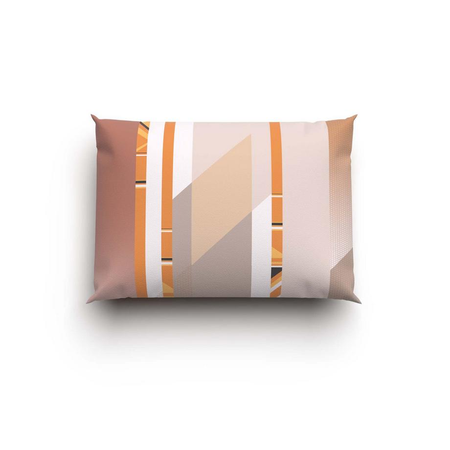 Lotus Bettwaren Lotus Jersey Anh Gestreifte Bettwäsche Orange  