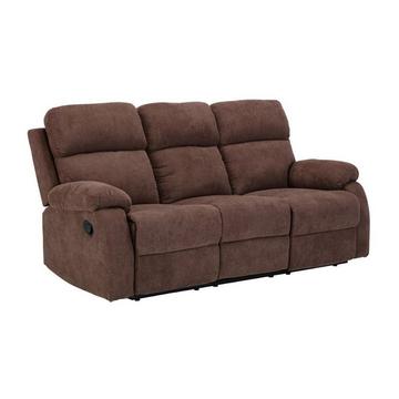 Relaxsofa 3-Sitzer - Stoff - Braun - TOLZANO