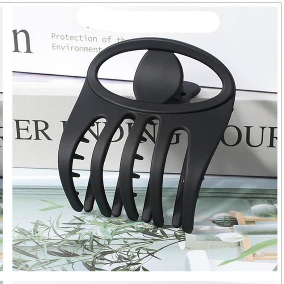 B2X  Stylische Haarklammer – mattschwarz 