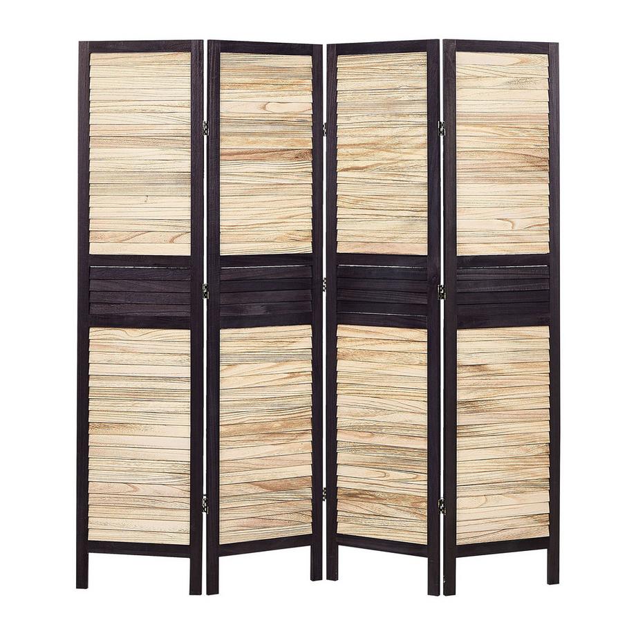 Raumteiler 4-teilig aus Paulownia-Holz Boho BRENNERBAD