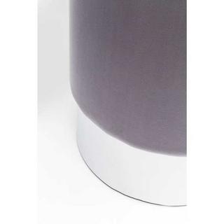 KARE Design Hocker Cherry Hellgrau Silver Ø35cm  