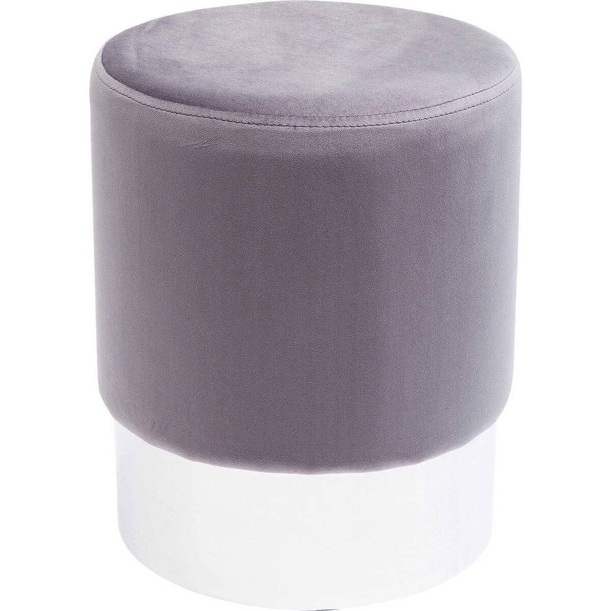 KARE Design Tabouret Cherry gris clair Silver Ø35cm  