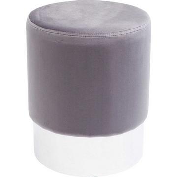Tabouret Cherry gris clair Silver Ø35cm