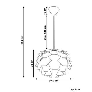 Beliani Lampe suspension en Matière synthétique Moderne SEGRE  