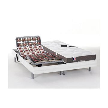 Set relax sole sospensioni 100% lattice 5 zone JUPITER di DREAMEA Bianco 2motori OKIN