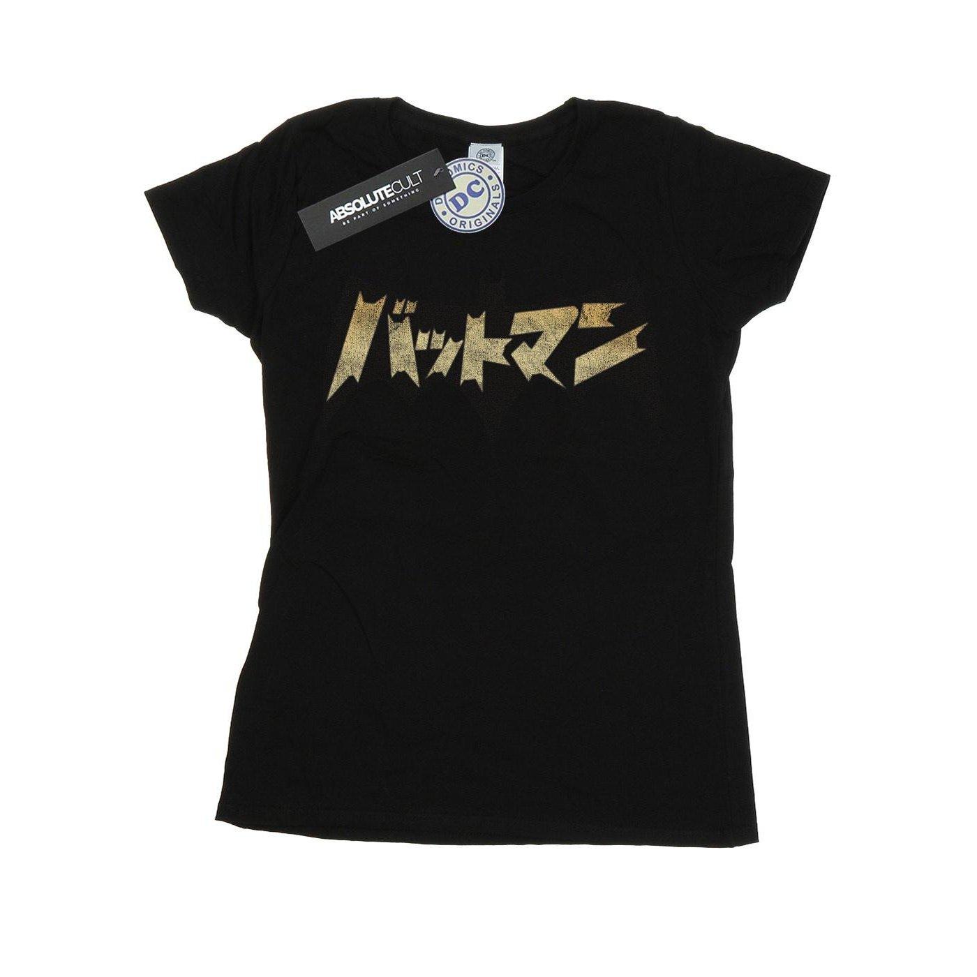 Image of Batman International Logo Tshirt Damen Schwarz L