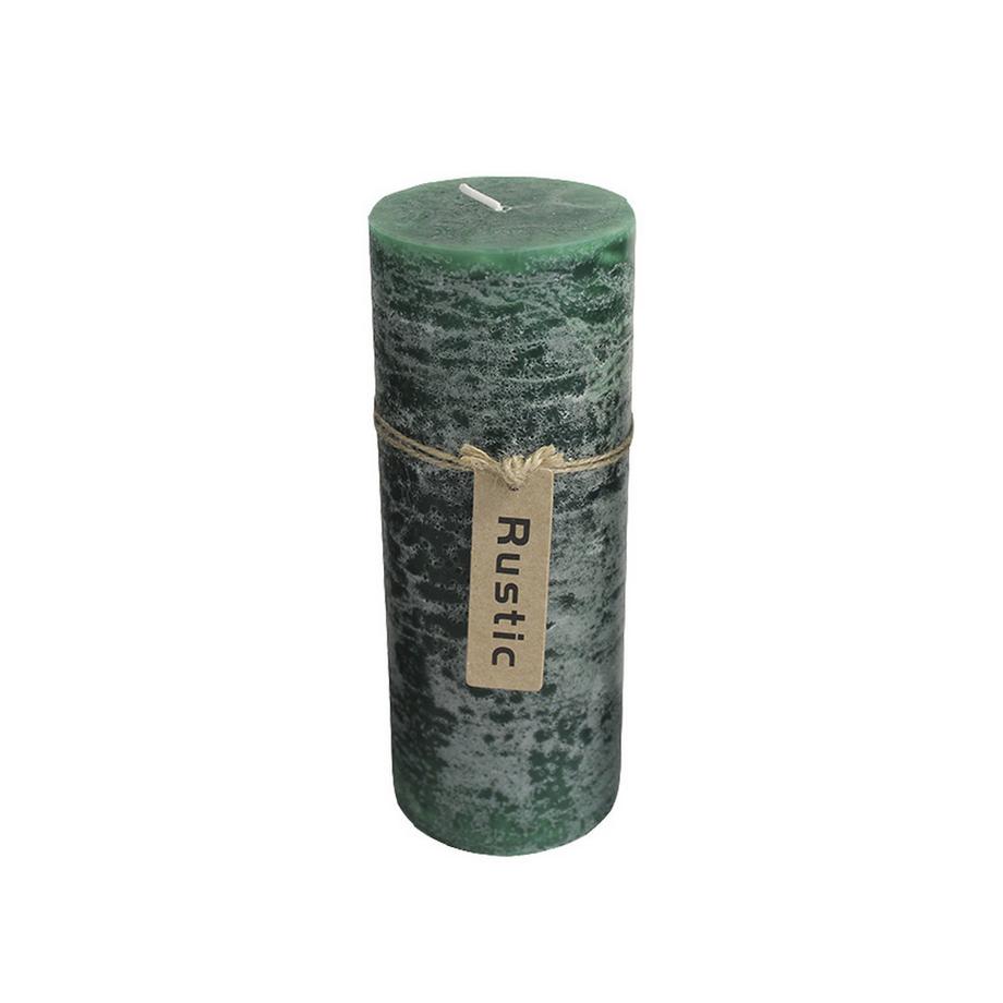 FS-STAR  Bougie Rustic 7x18 cm vert foncé 