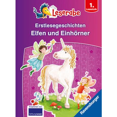 Erstlesegeschichten: Elfen und Einhörner - Leserabe ab 1. Klasse - Erstlesebuch für Kinder ab 6 Jahren Grolik, Markus; THiLO; Kunert, Almud (Illustrationen); Grolik, Markus (Illustrationen); Bogade, Maria (Umschlaggestaltung) Gebundene Ausgabe 