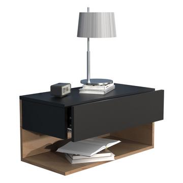 Nachtschrank | Wandschublade | Wandboard | Nachttisch |Maße ca. H. 30 x B. 60 x T. 32 cm - Usal XL 60 cm