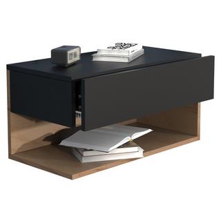 VCM Nachtschrank | Wandschublade | Wandboard | Nachttisch |Maße ca. H. 30 x B. 60 x T. 32 cm - Usal XL 60 cm  