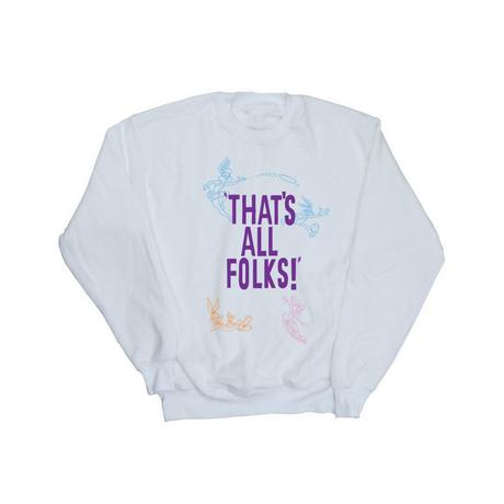 LOONEY TUNES  That's All Folks Sweatshirt 