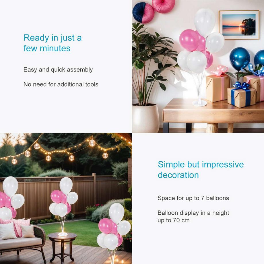 Intirilife  Supporto Per Palloncini Per 7 Palloncini 