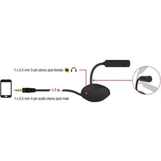 DeLock  Mikrofon 3.5mm für Smartphone/Tablet 