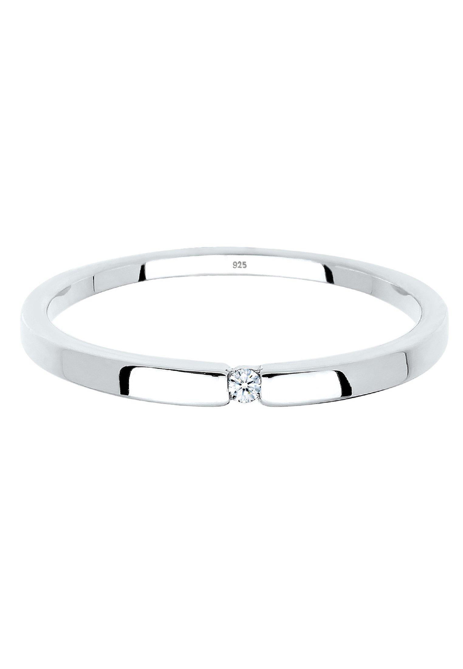 Elli  Bague De Fiançailles Classique Diamant (0.015 Ct.) 