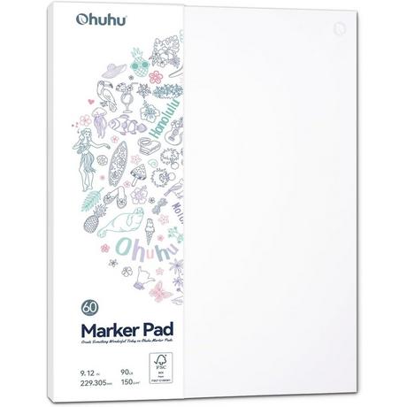 Ohuhu Carnet de croquis artistique 60 feuilles  