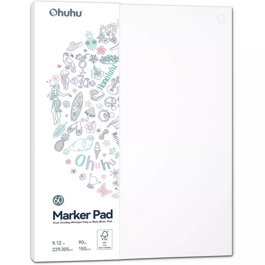 Ohuhu - Kunst-Skizzenbuch 60 Blatt, One Size