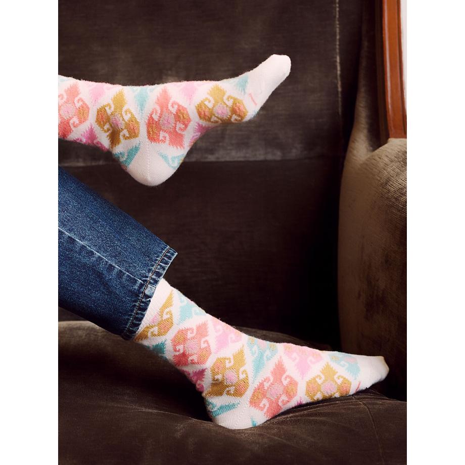 BLEU FORET Chaussettes cachemire  