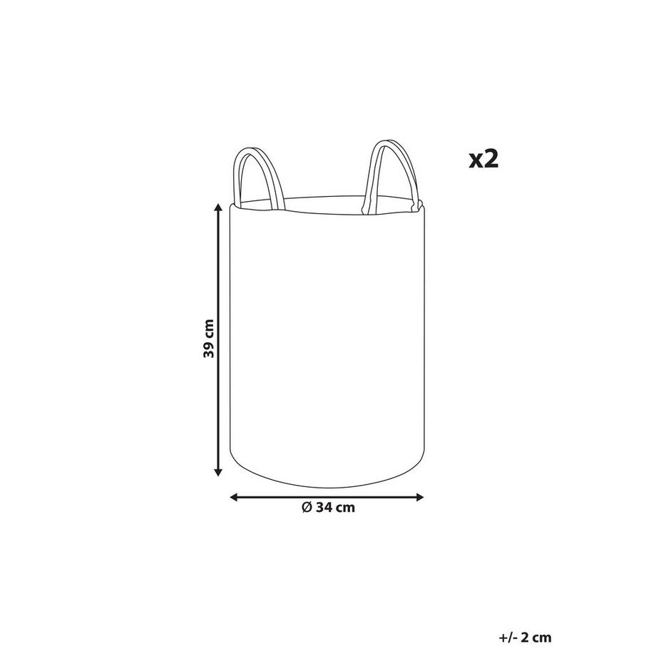 Beliani Korb en Cotone Classico SARYK  