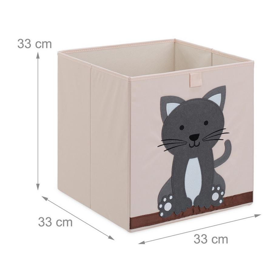 B2X Boîte de rangement avec motif chat  