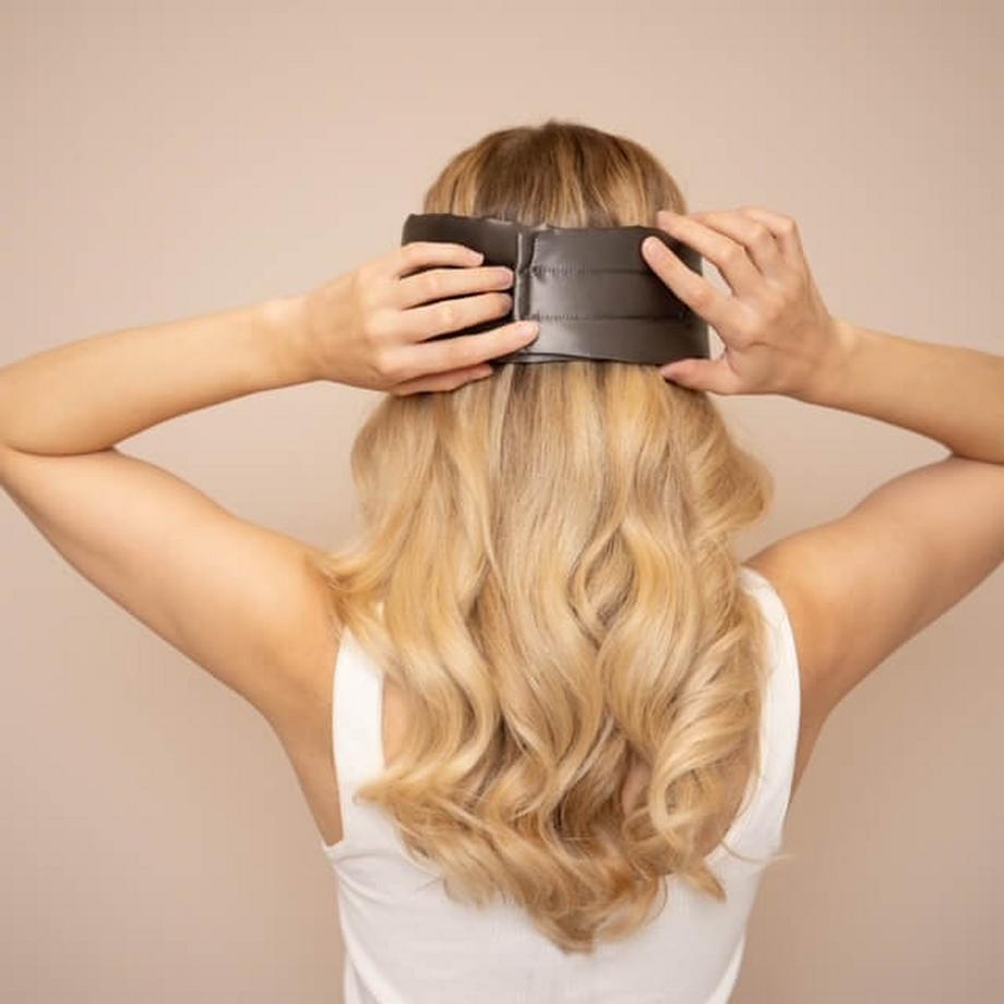 VBEAUTY  Premium Deep Sleep Seiden Schlafmaske - Anthrazit 