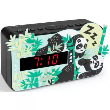 Bigben Interactive R15 – Panda Uhr Analog Mehrfarbig