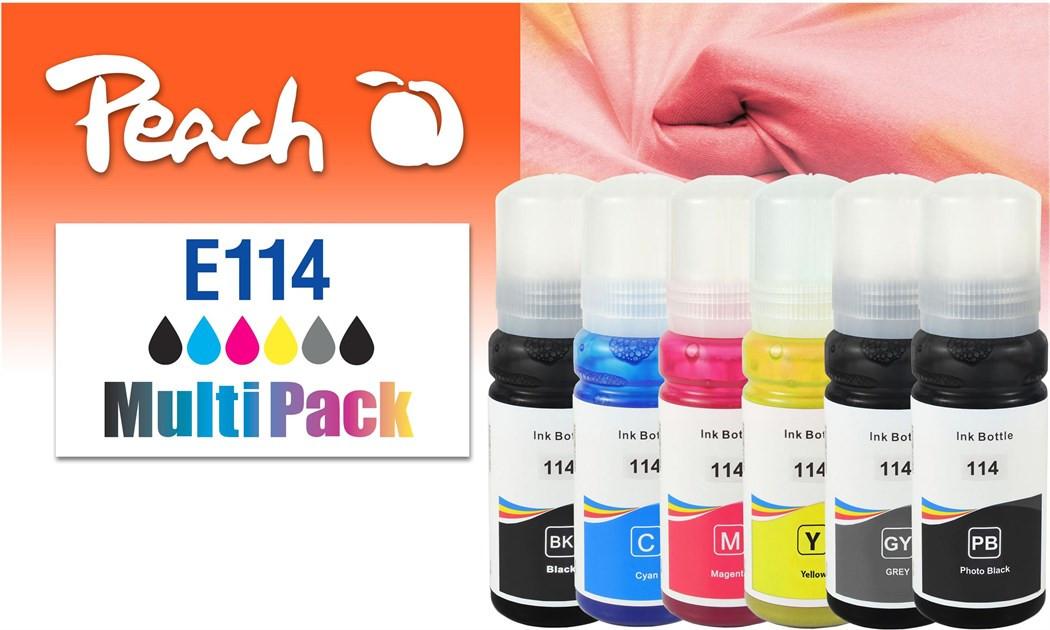 Peach  Epson CISS 114,MP, T07A1 6x70 ml,6x2300 Seiten 