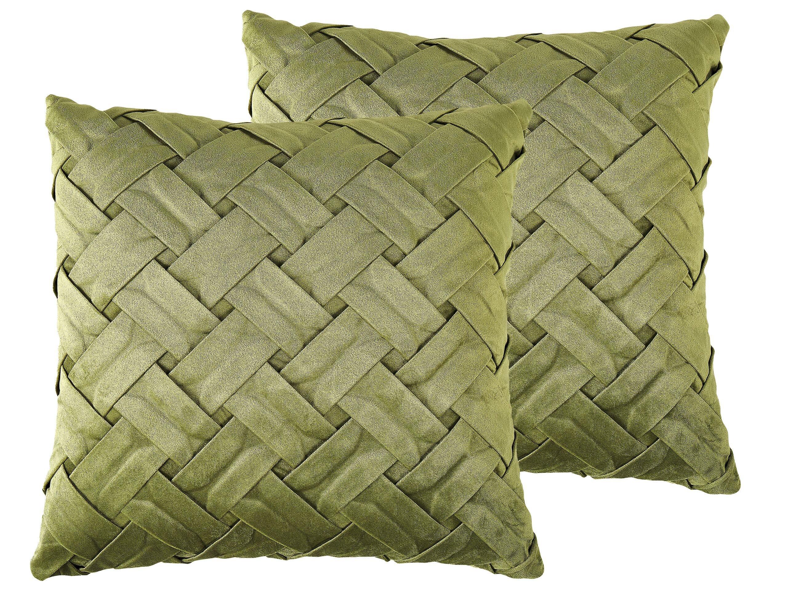 Image of Kissen 2er Set aus Samtstoff Retro NARCISSUS Kissen 2er Set aus Samtstoff Retro NARCISSUS
