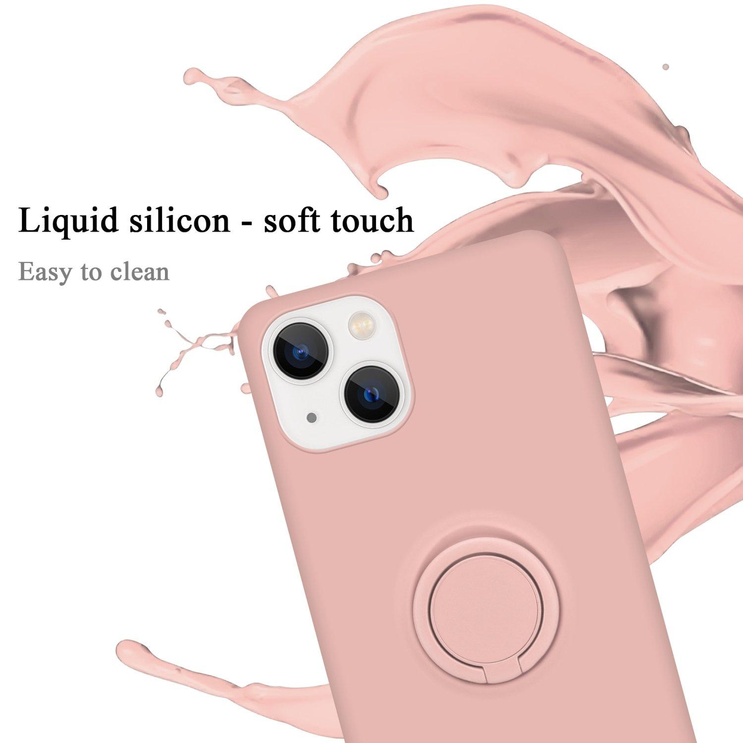 Cadorabo  Hülle für Apple iPhone 14 TPU Silikon mit Ring Liquid 