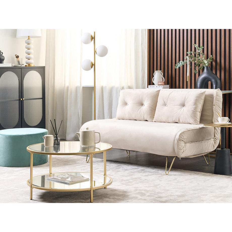 Beliani 2 Sitzer Sofa aus Samtstoff  VESTFOLD  