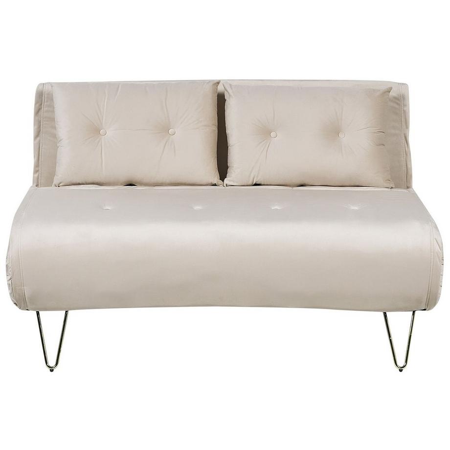 Beliani 2 Sitzer Sofa aus Samtstoff  VESTFOLD  