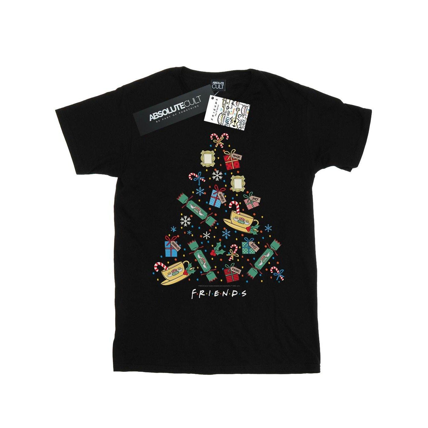 Image of Christmas Tree Tshirt Damen Schwarz XL