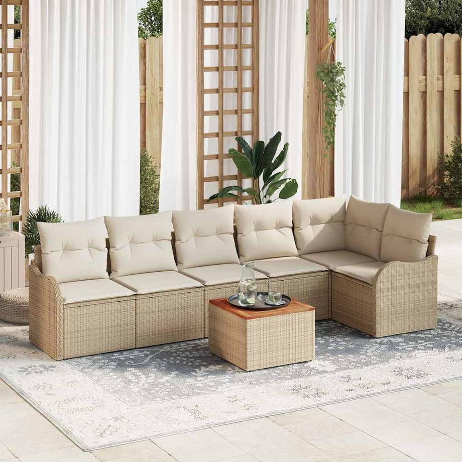 VidaXL Divano da giardino Polyrattan  