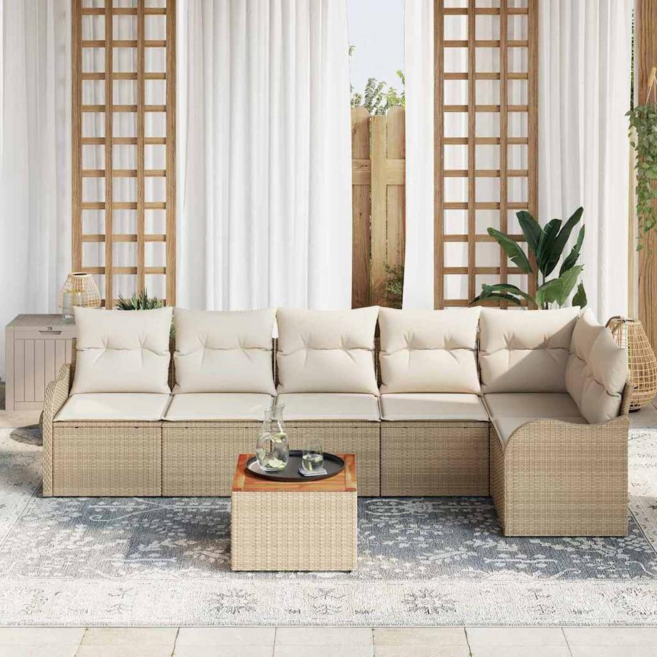 VidaXL Divano da giardino Polyrattan  