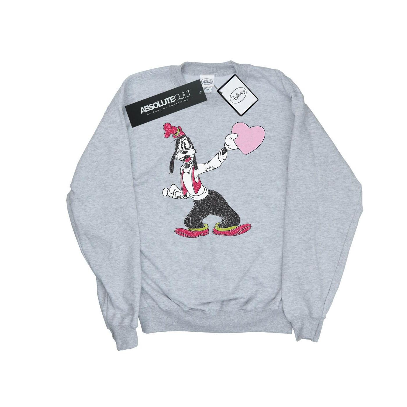 Image of Goofy Love Heart Sweatshirt Herren Grau 4XL