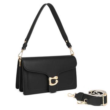 Umhängetasche Schultertasche Abendtasche Clutch mit 2 abnehmbaren breiten Riemen Kreditkartenfächer