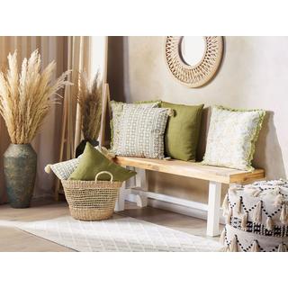 Beliani Cuscino decorativo en Cotone Boho SYRINGA  