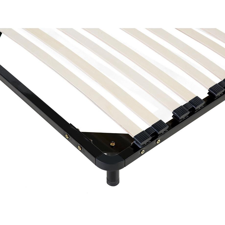 Beliani Sommier à lattes à pieds en Acier COMBOURG  