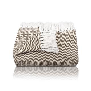 Alopini Coperta in Cotone Premium con Frange  