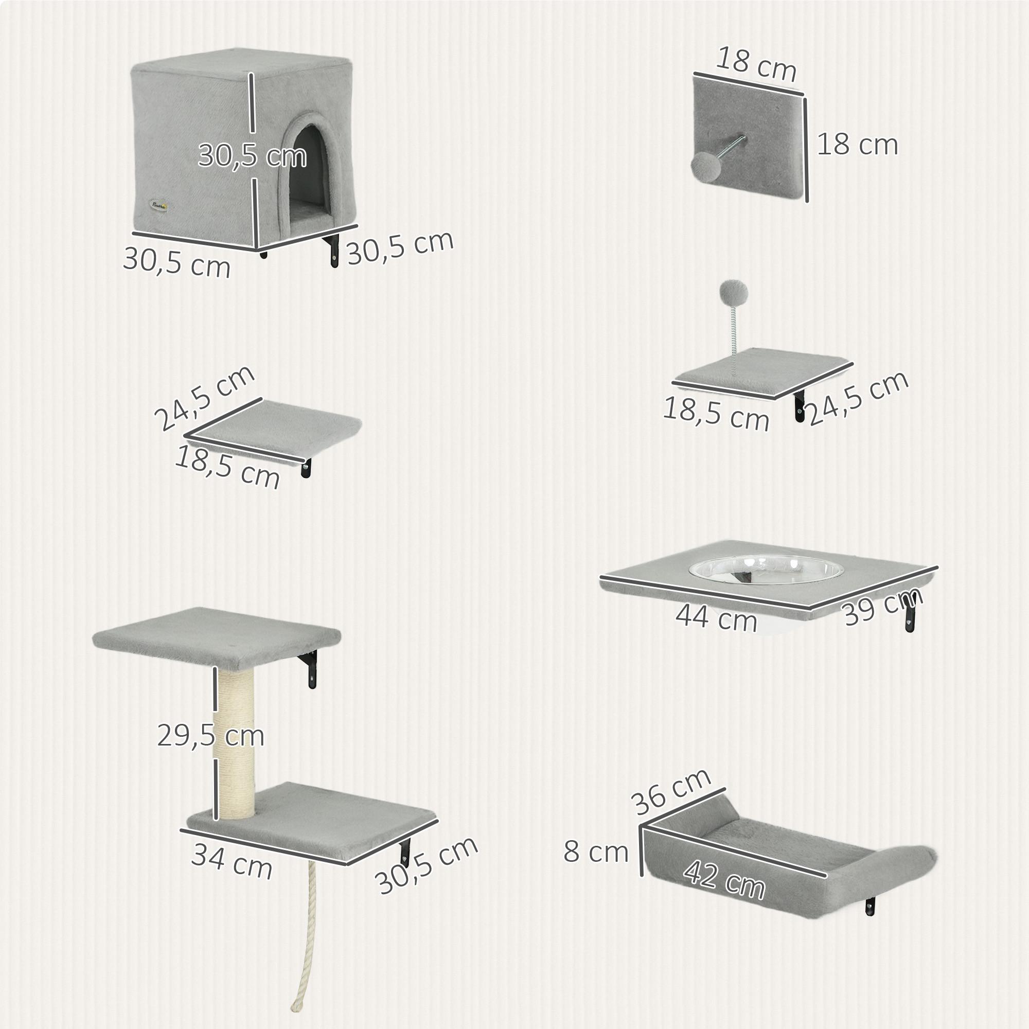 PawHut  Kletterwand Set 