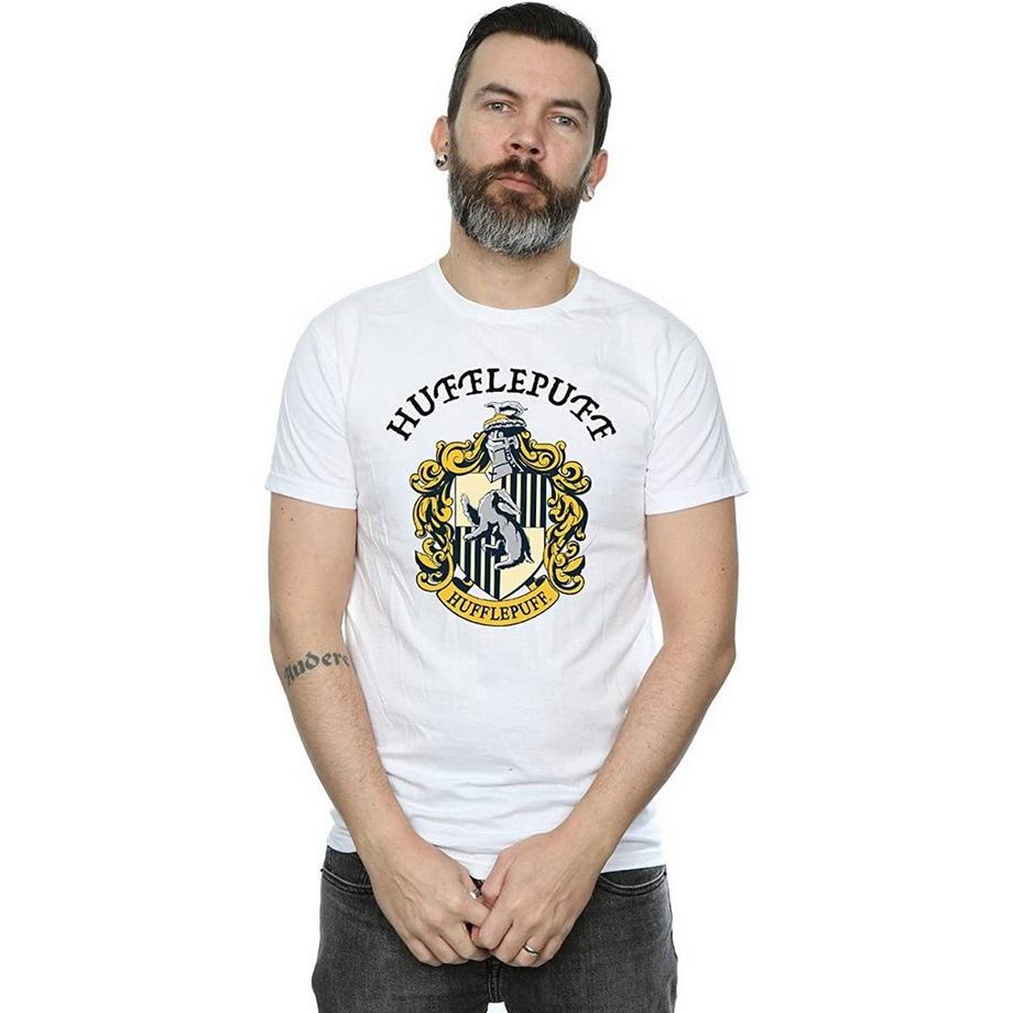 HARRY-POTTER T-shirt a maniche corte Hufflepuff Crest  