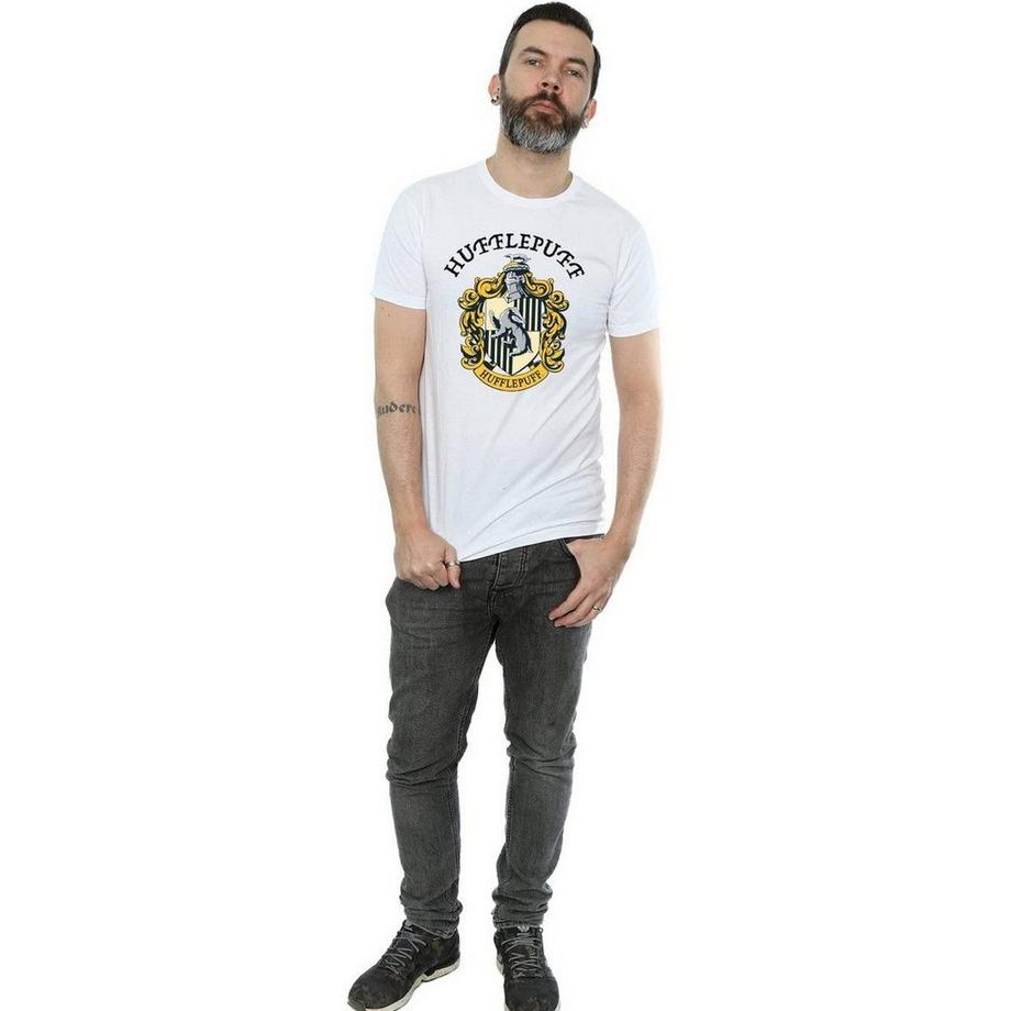 HARRY-POTTER T-shirt a maniche corte Hufflepuff Crest  