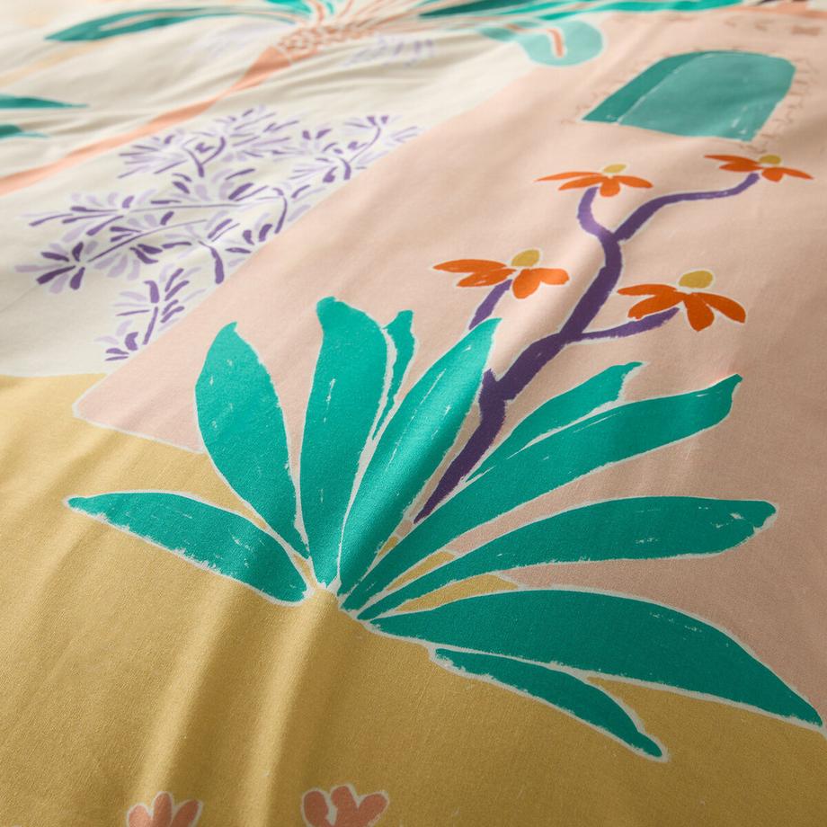 La Redoute Intérieurs Housse de couette Anis 50% coton recyclé  