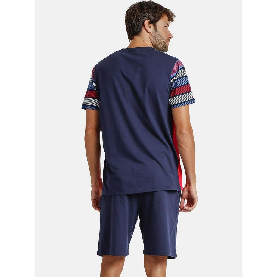 Admas Polo Shirt und Shorts Pyjama Set  