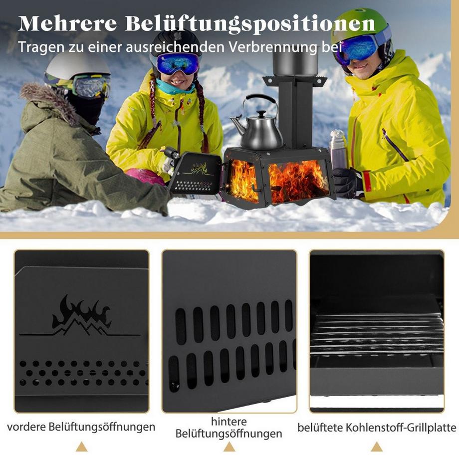 Northix  Holzofen für den Außenbereich, Dual Cooking 